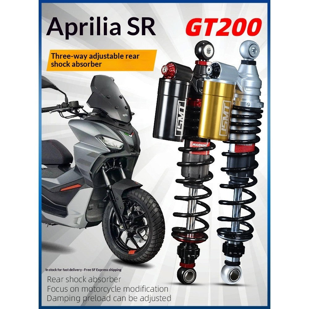 JSMT Rear Shock Absorber for Aprilia SR GT200 SRMAX250 300 Rear Suspension Adjustable Pre-load