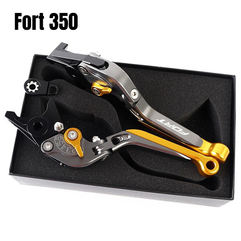 QJMOTOR FORT350 Modified Brake Lever with Parking Brake Fort 350 Handle Brake LEver Fortress 350