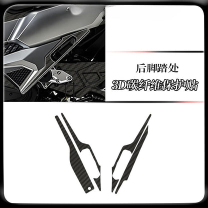 SYM ADXTG400 Carbon Fiber Tank Sticker for SYM ADXTG400 Anti-Scratch Motorcycle Decal Body Sticker