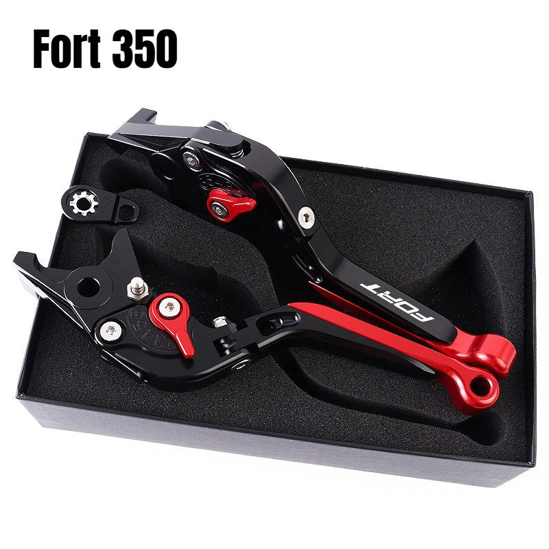 QJMOTOR FORT350 Modified Brake Lever with Parking Brake Fort 350 Handle Brake LEver Fortress 350