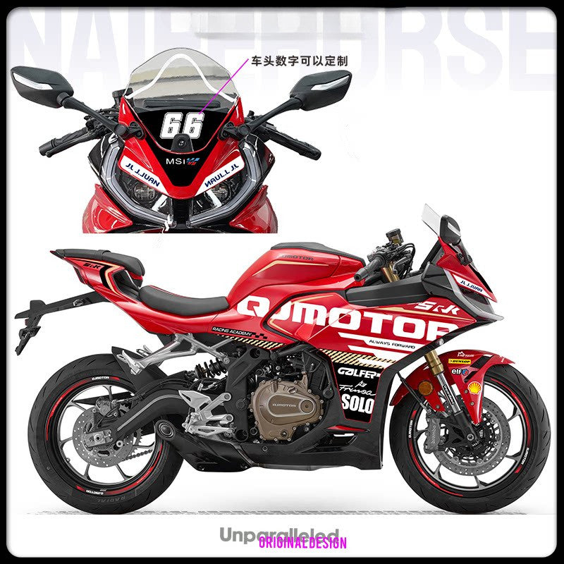 Qjmotor SRK450RR 250RD Motorcycle Body Sticker Decals Waterproof Mod Decoration Protective Film