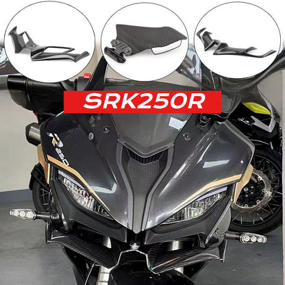QJMOTOR SRK250R Modified Winglet Side Mirror Winglet Shark Fin Winglet Blade Side Winglet