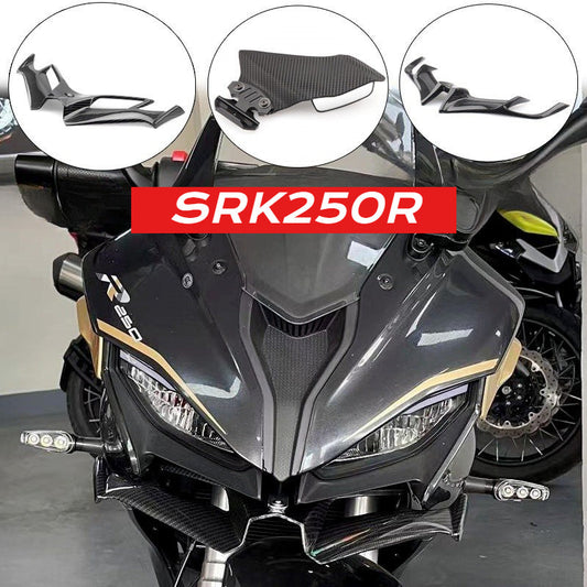QJMOTOR SRK250R Modified Winglet Side Mirror Winglet Shark Fin Winglet Blade Side Winglet