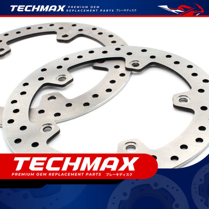 Techmax Brake Disc for BMW C650GT C650sport 12-21 Years Front and Rear Brake Disc