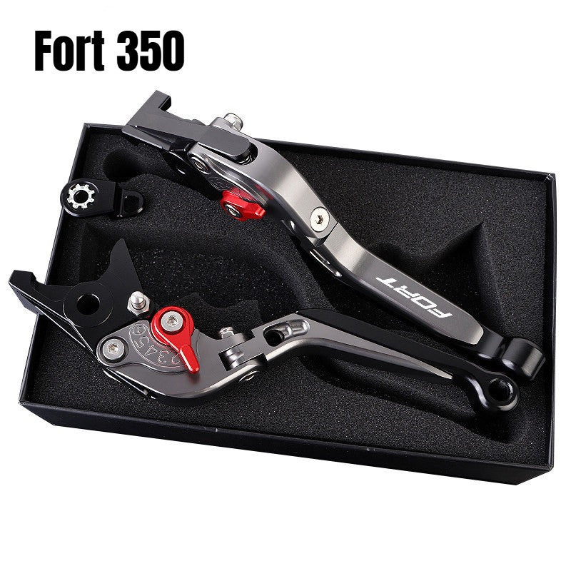 QJMOTOR FORT350 Modified Brake Lever with Parking Brake Fort 350 Handle Brake LEver Fortress 350