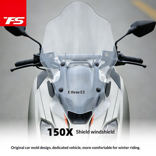 TFS ZONTES 150X Front Windshield Motorcycle Modification Parts Crossbar Windshield Side Mirror 150X