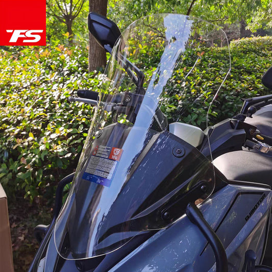 TFS Qjmotor Fort 250 Motorcycle Windshield Upgrade Transparent Fort250 Windscreen Fort 250 Deflector