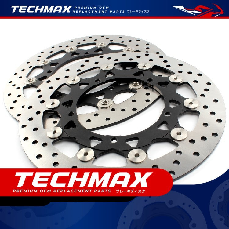 Techmax Brake Disc for Yamaha R6 05-16 Front Brake Disc Front Brake Disc