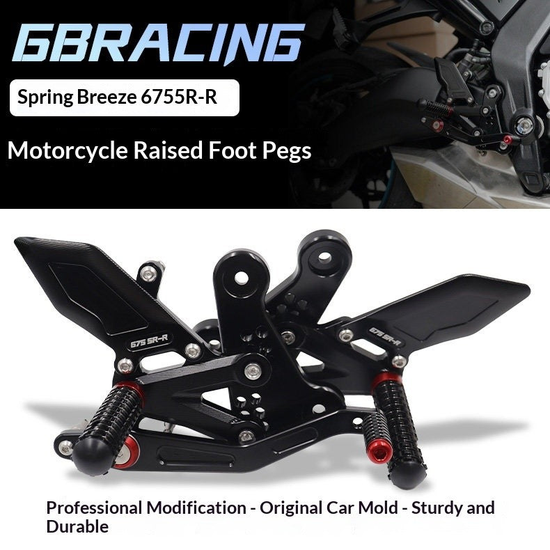 Suitable for CFMoto 675SR-R Adjustable Racing Footrest Gear Shift and Brake Footrest Brackets