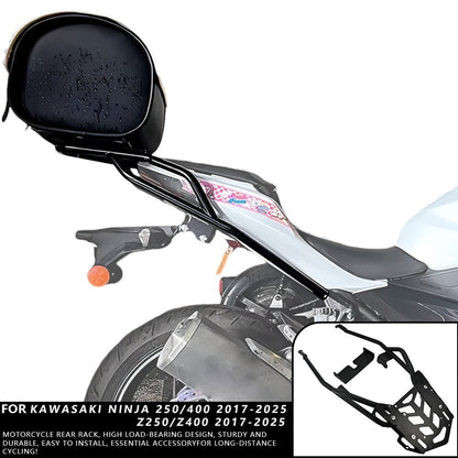 Kawasaki Z400 Z250 2017-2025 Motorcycle Rear Rack Luggage Carrier Accessory Top Box Bracket