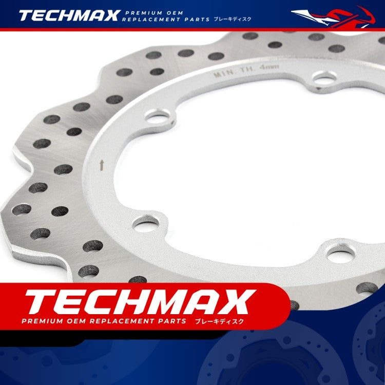 Techmax Brake Disc for Honda NC700S NC750S 12-19 Years Front and Rear Brake Disc Front and Rear Disc Brake