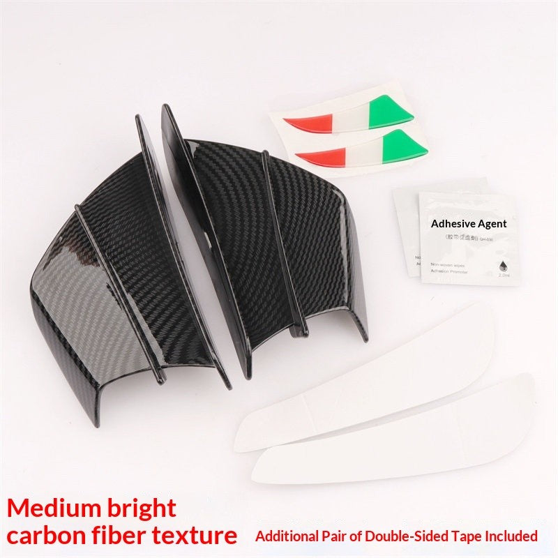 QJMOTOR SRK250R Modified Winglet Side Mirror Winglet Shark Fin Winglet Blade Side Winglet