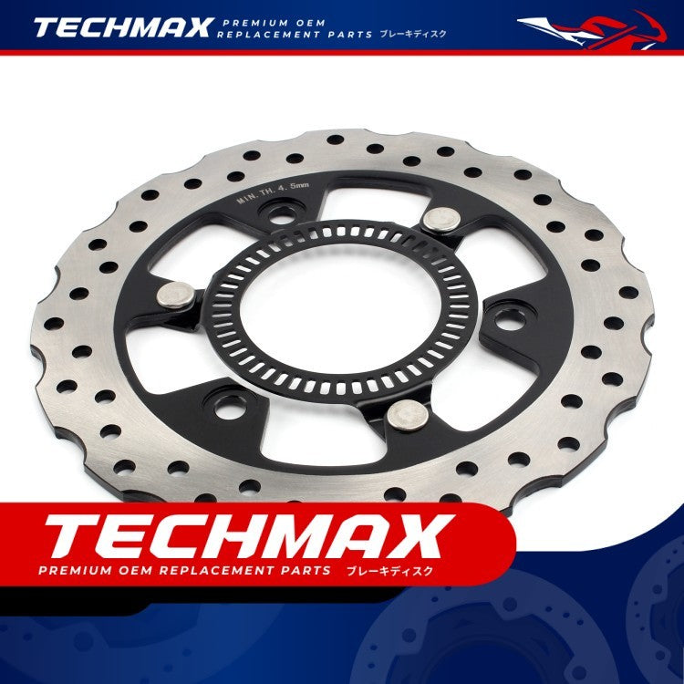 Techmax Brake Disc for Kawasaki Versys-X250 17-23 Years Front and Rear Brake Disc Brake Versys X 250