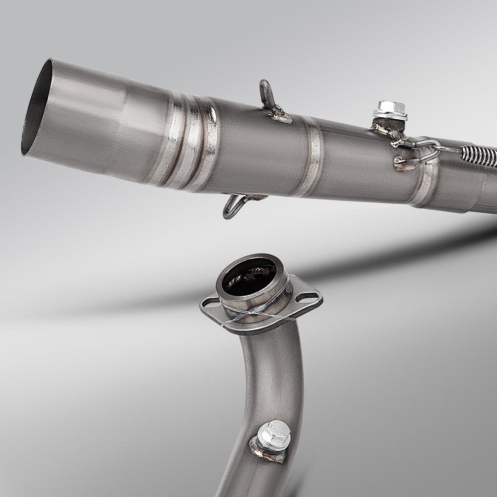 Akrapovic Zontes 368G Titanium Exhaust Pipe and Muffler Full System Exhaust for Scooters Zontes 368G