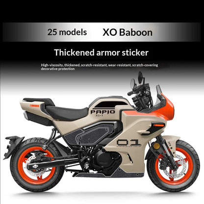 CFMoto XO Papio Racer 2026 Racing Armor Decal Protective Film Sticker Kit for Motorcycle XO 2025