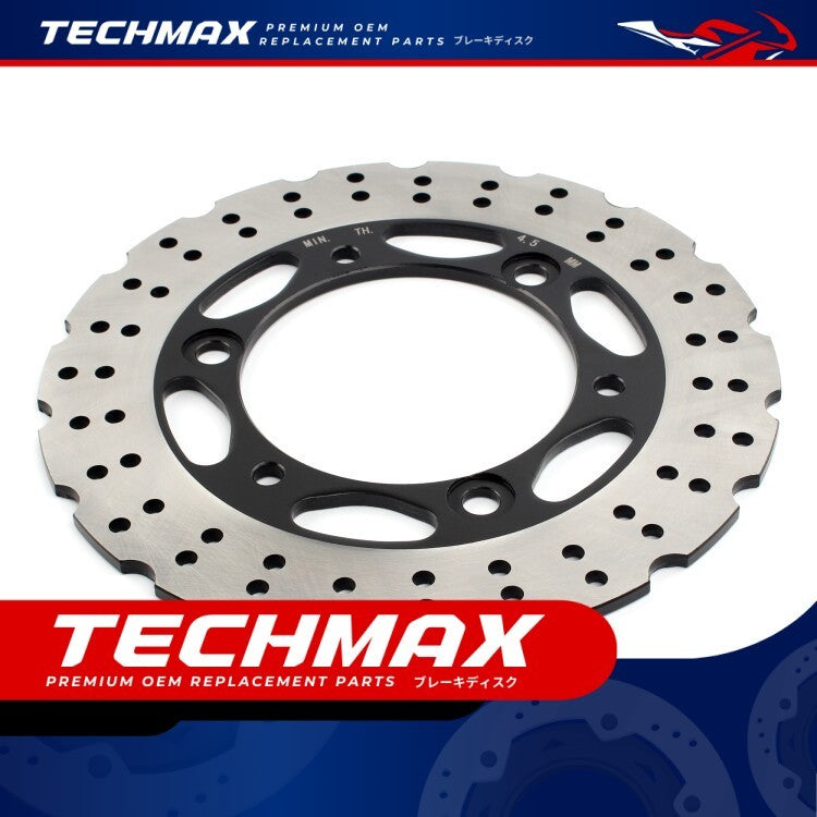 Techmax Brake Disc for Kawasaki Z250sl 14-18 Years Front Rear Brake Disc Brake