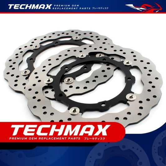 Techmax Brake Disc for Yamaha Mt07 XSR700 Tracer700 Tenere700 Front Brake Disc Front Brake Disc