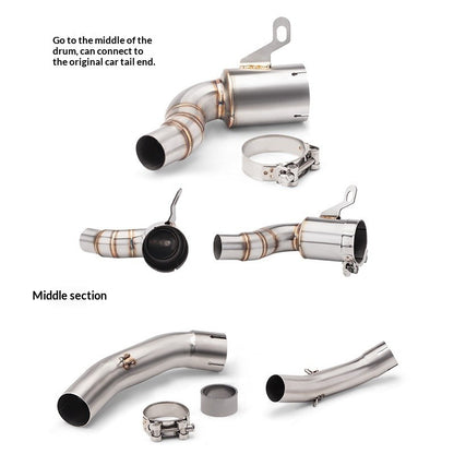 RAVEN Exhaust Mid Pipe for KTM DUKE 390 ADV Duke200 V2 Rc200 Upgrade Middle Section Slip On