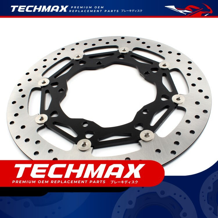 Techmax Brake Disc for Yamaha R1 R1m 15-23 Years Brake Disc Front Brake Disc Yamaha R1