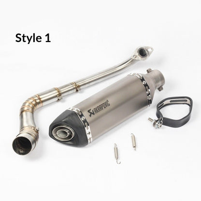 Yamaha NMAX155 V1 V2 V3 Front Header Full System Motorcycle Scooter Exhaust V1 Nmax V2 V3 Akrapovic