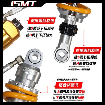 JSMT CFMOTO 250SR 250NK LITE Motorcycle Shock Absorber 3 Adjustable Pre-load Nitrogen Absorber