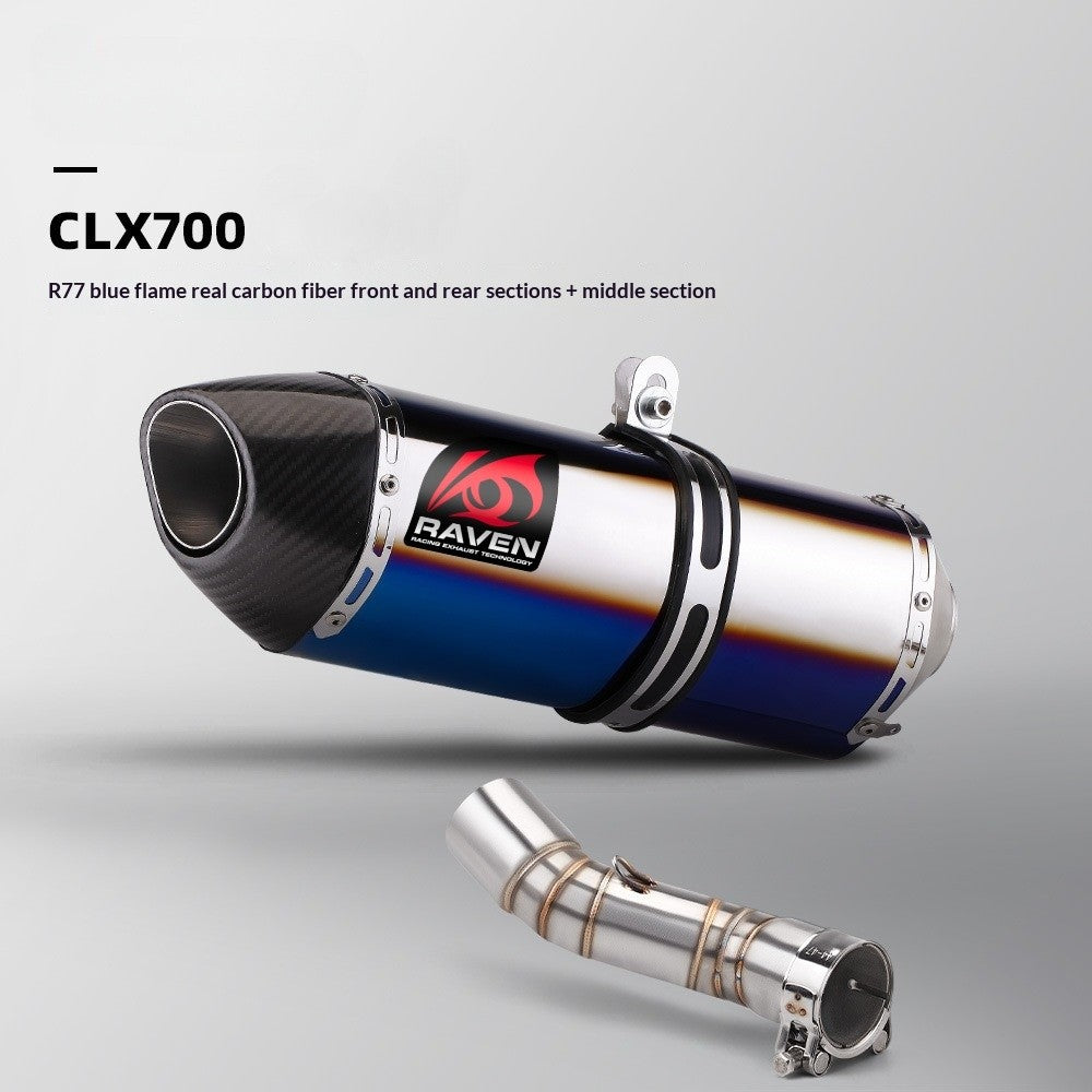 RAVEN CFMOTO CLX700 Stainless Steel Mid-section Exhaust Pipe Modification Motorcycle Exhaust