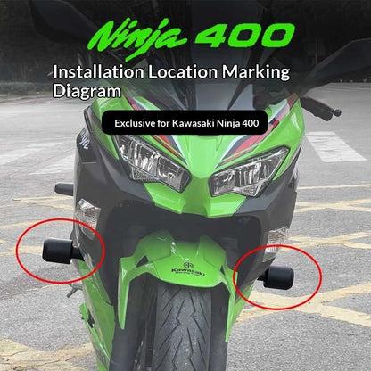 Crash Protector EP Frame Sliders Kawasaki Ninja 250 2018-2024 Guard Modification Engine Slider EVO