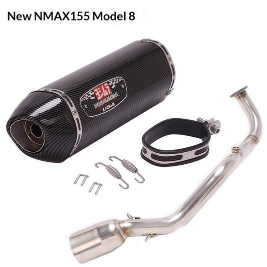 Yamaha NMAX155 V1 V2 V3 Front Header Full System Motorcycle Scooter Exhaust V1 Nmax V2 V3 Akrapovic