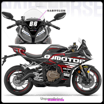Qjmotor SRK450RR 250RD Motorcycle Body Sticker Decals Waterproof Mod Decoration Protective Film