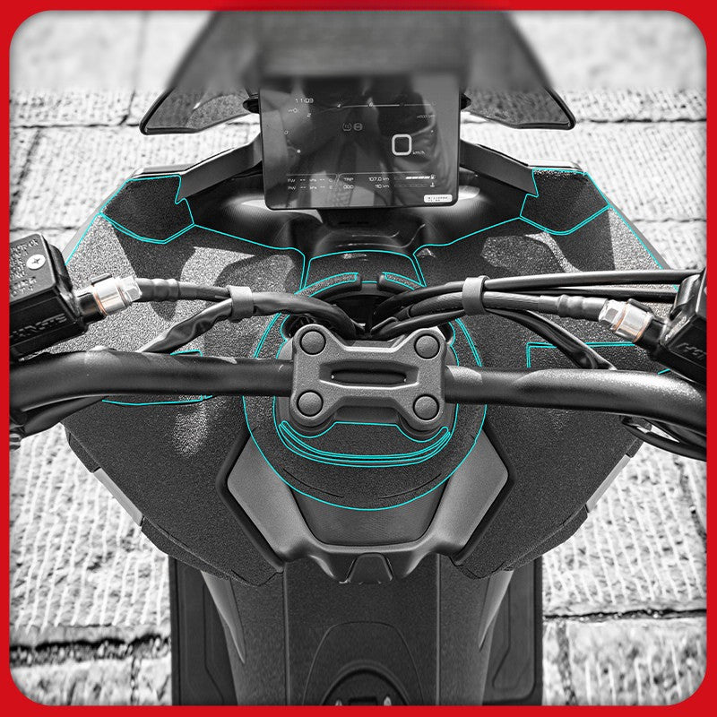 Suitable for 2026 Zontes 150X Armor Sticker Motorcycle Body Film Carbon Fiber Stickers  Zontes 150X