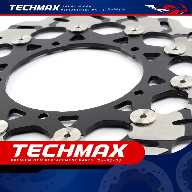 Techmax Brake Disc for Yamaha FZ8N FZ8 Fazer 2010-2016 Front Brake Disc Front Brake Disc