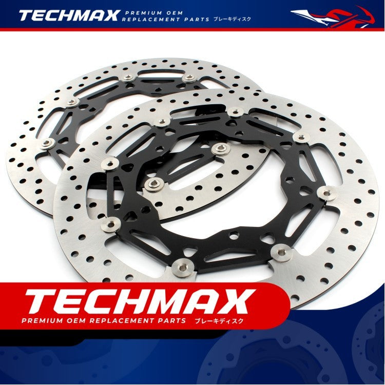 Techmax Brake Disc for Yamaha R1 R1m 15-23 Years Brake Disc Front Brake Disc Yamaha R1
