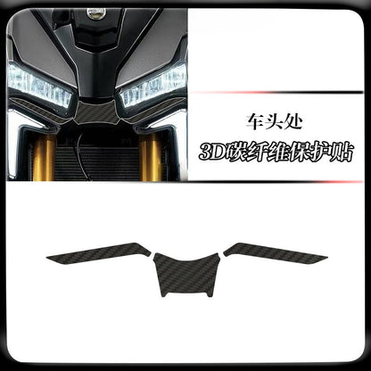 SYM ADXTG400 Carbon Fiber Tank Sticker for SYM ADXTG400 Anti-Scratch Motorcycle Decal Body Sticker