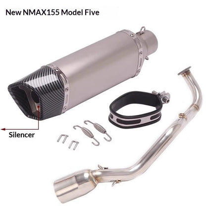 Yamaha NMAX155 V1 V2 V3 Front Header Full System Motorcycle Scooter Exhaust V1 Nmax V2 V3 Akrapovic