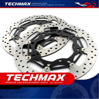 Techmax Brake Disc for Yamaha R6 2017-2023 Front Brake Disc Front Brake Disc