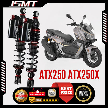 JSMT QJMOTOR ATX 250 Rear Shock Absorber 390-440mm Performance Preload Nitrogen Gas Can