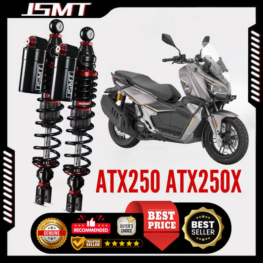 JSMT QJMOTOR ATX 250 Rear Shock Absorber 390-440mm Performance Preload Nitrogen Gas Can