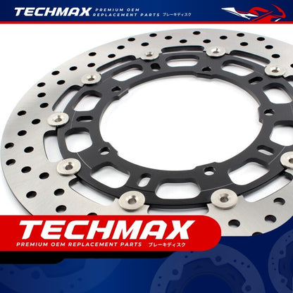 Techmax Brake Disc for Yamaha R6 2005-2016 Years Brake Disc Front Brake Disc