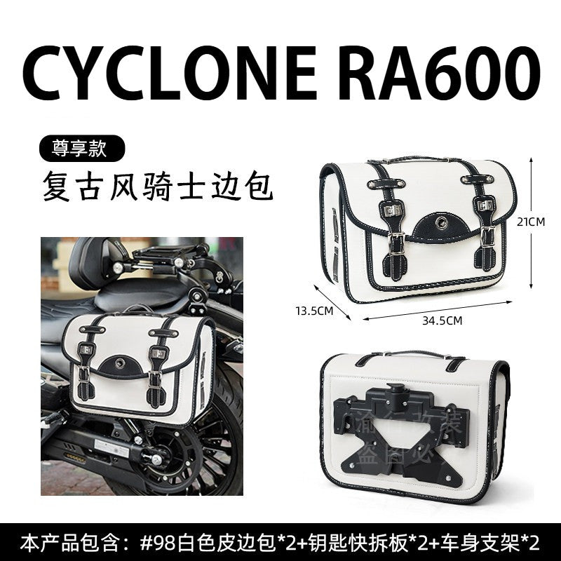 Cyclone RA600 Accessories Motorcycle Crash Bar Backrest Folding Rack for Cyclone RA 600 Side bag