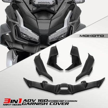 Honda ADV160 22-24 Winglet Front Nose Wing & Side Airflow Aero Panel Mod Kit for Scooter ADV 160