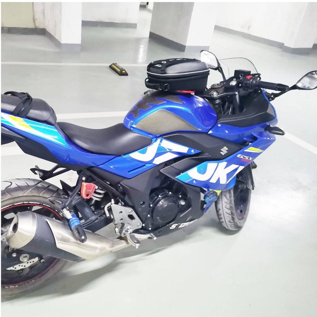 CUCYMA Motorcycle with Lock Quick Release Fuel Tank Bag for Suzuki GSR 600 GSX-S750 SVF 650 Gladius