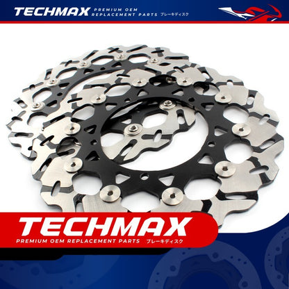 Techmax Brake Disc for Yamaha FZ8N FZ8 Fazer 2010-2016 Front Brake Disc Front Brake Disc
