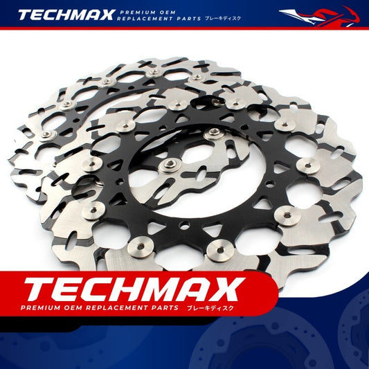Techmax Brake Disc for Yamaha FZ8N FZ8 Fazer 2010-2016 Front Brake Disc Front Brake Disc
