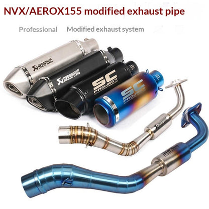 Yamaha Motorcycle NVX155 V1 Akrapovic AEROX155 Modified Full SC Project Exhaust Pipe Muffler NVX155