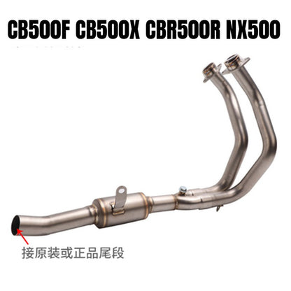 Honda CB500F Motorcycle Exhaust CB500X CBR500R NX500 Titanium Stainless Steel Exhaust Pipe Slip On