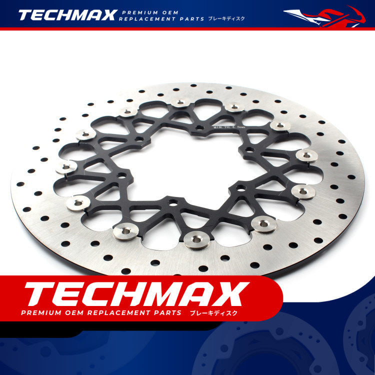 Techmax Brake Disc for Suzuki GSX-R600 R750 K8-k23 Front Brake Disc Front Brake Disc