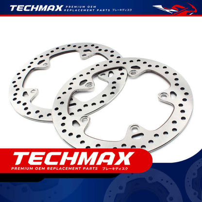 Techmax Brake Disc for BMW C400x C400gt 18-24 Years Front and Rear Brake Disc Brake C400GT C400X