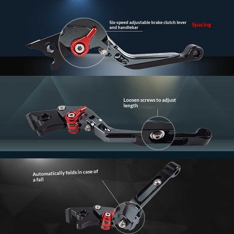 QJMOTOR SRK450RD SRK250RD SRK600RC Brake Clutch Lever Handlebar Foldable Extendable Motorcycle Parts