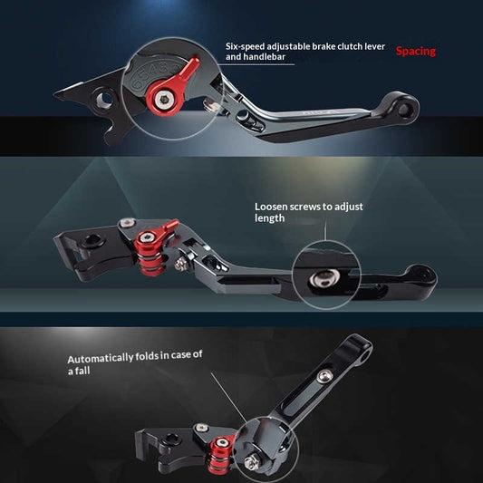 QJMOTOR SRK450RD SRK250RD SRK600RC Brake Clutch Lever Handlebar Foldable Extendable Motorcycle Parts