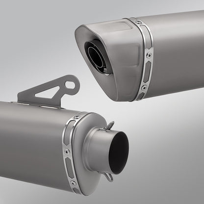 RAVEN 51mm 60mm Universal Motorcycle Exhaust Pipe M12 Titanium Muffler For Z1000 RSV4 Daytona R6